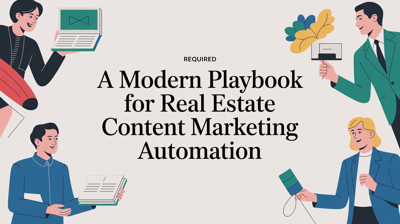 A Modern Playbook for Real Estate Content Marketing Automation