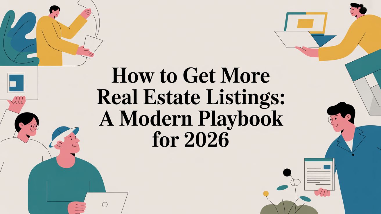 How to Get More Real Estate Listings A Modern Playbook for 2026