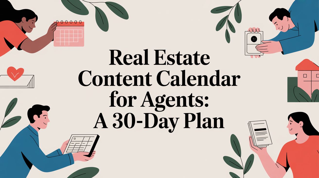 Real Estate Content Calendar for Agents: A 30-Day Plan