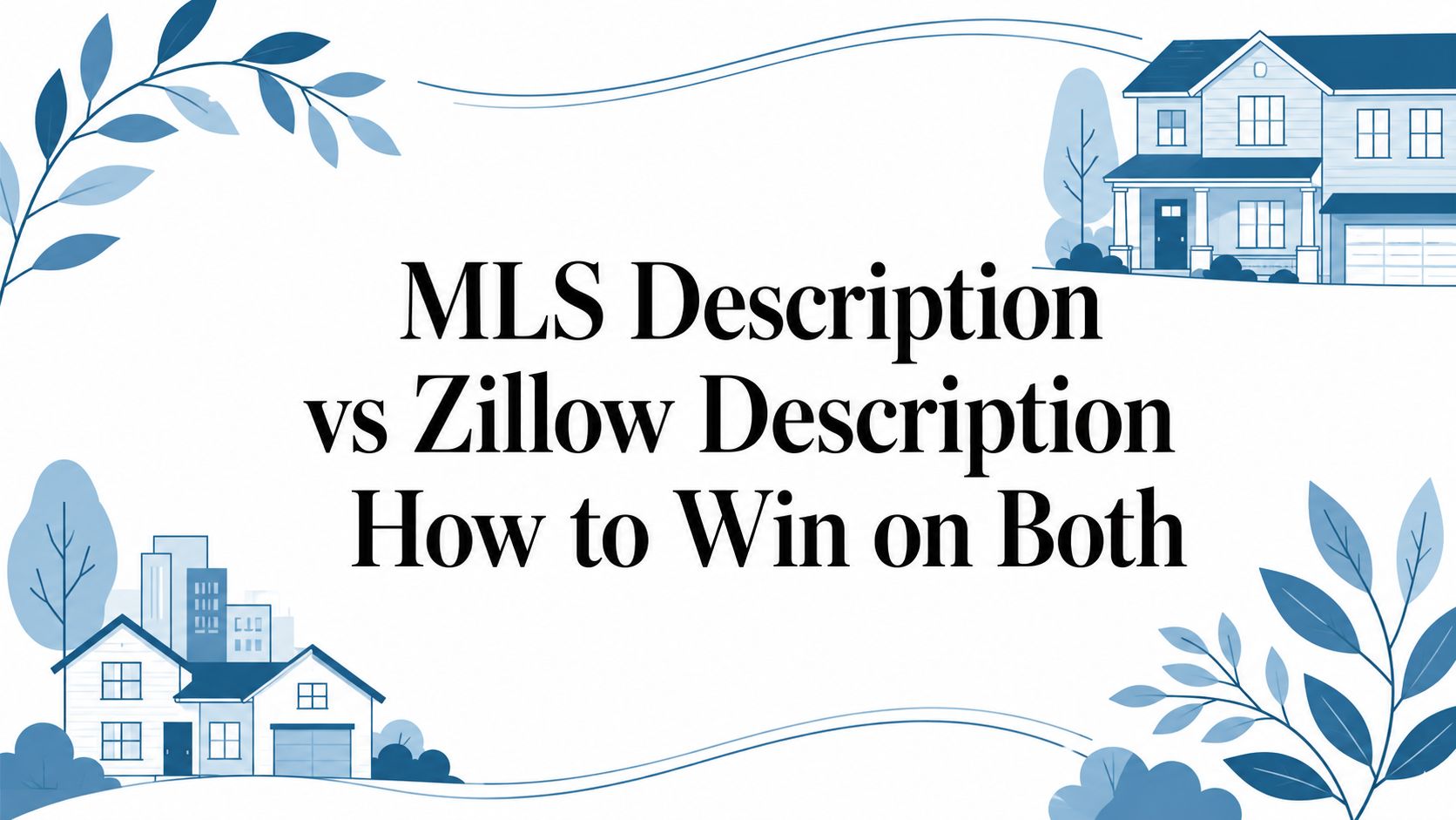 MLS Description vs Zillow Description How to Win on Both